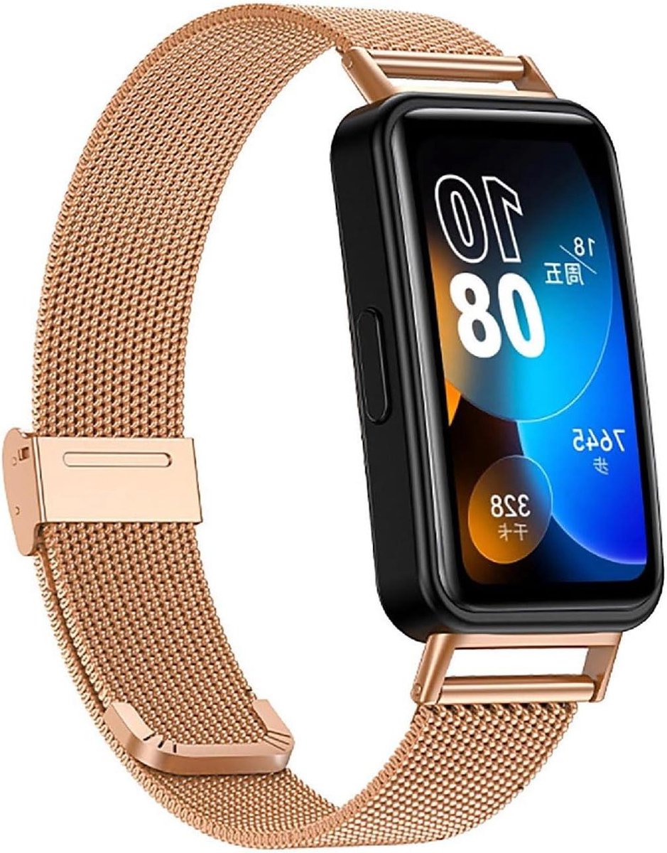 Rvs Band - Smartwatch Band - Dagelijks Gebruik - Gemakkelijk Opladen - 1 Stuk - Rosé Goud