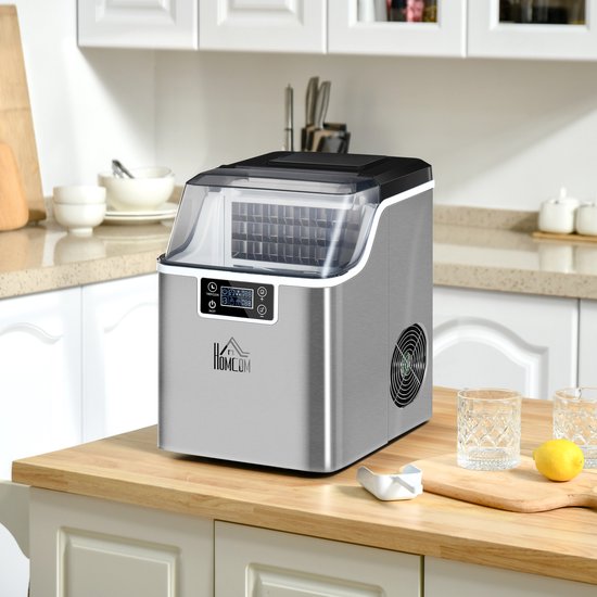 Killogood Ijsblokjesmachine - 20kg/24u - 2,3L ijsproductie - met 3,2L watertank - zilver van Merkloos — afbeelding 5