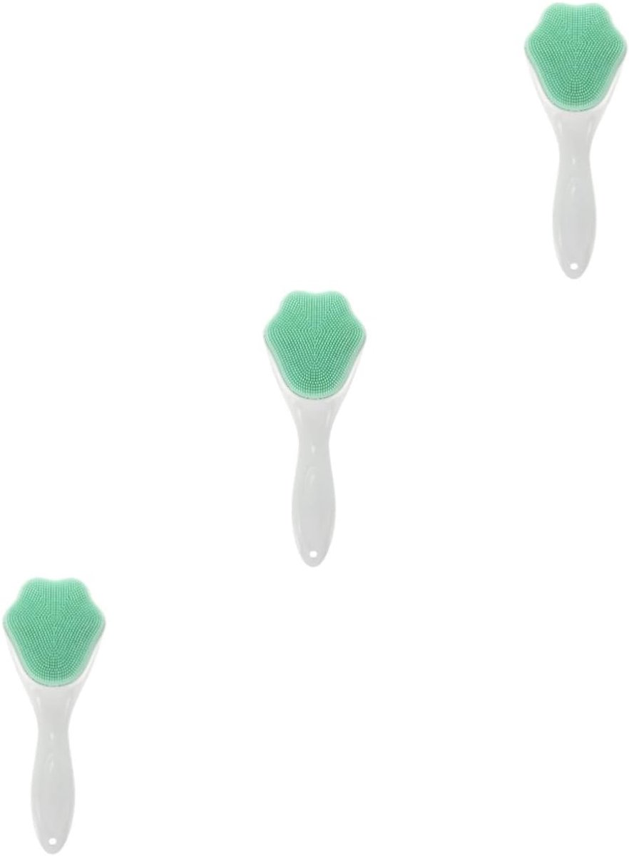 3 Stuks Siliconen gezichtsborstel diepe reinigingsborstel exfoliërende gezichtsborstel gezicht stimulator gezicht borstel Grondige reiniging wastafel massage borstel