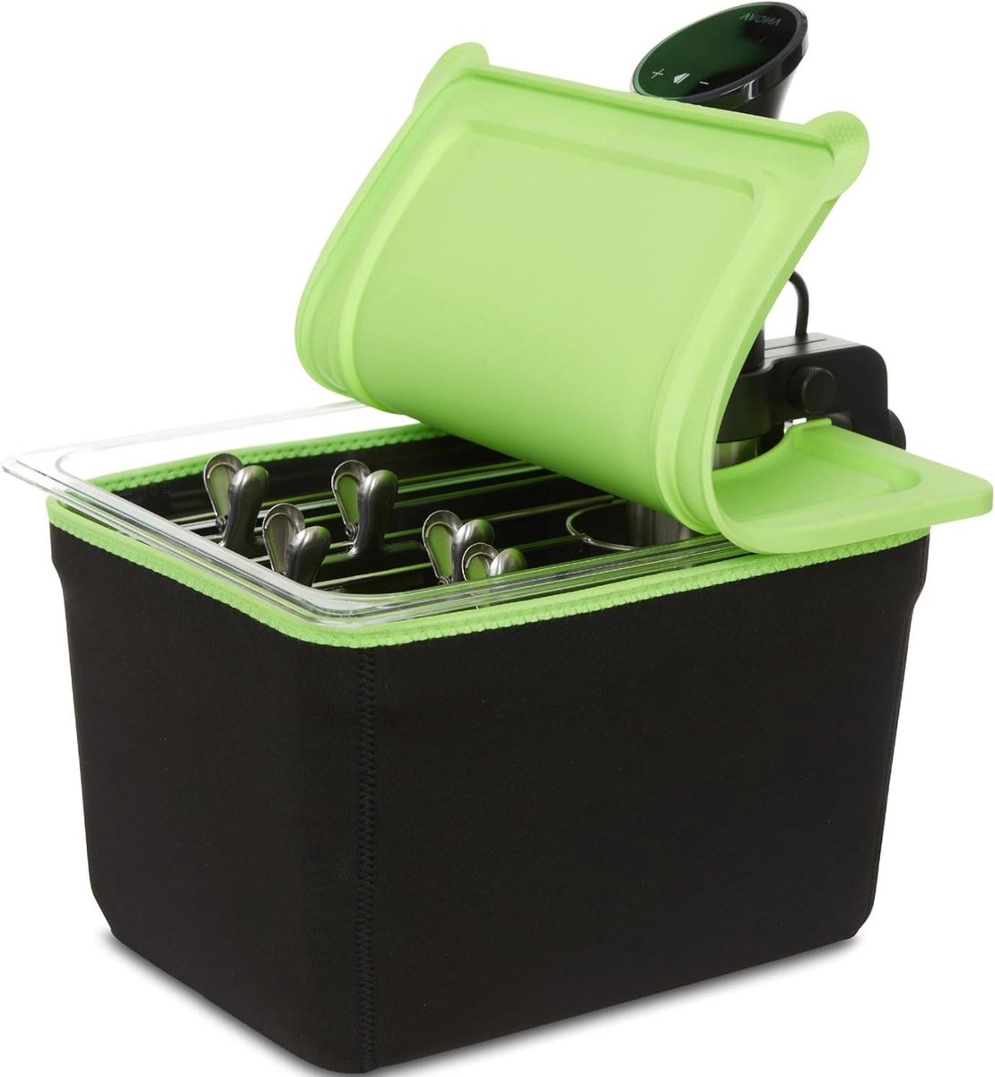 Sous Vide Container - Vacuüm Kookbak - Precisie Koken - Inclusief Rack - 12 Liter - Transparant