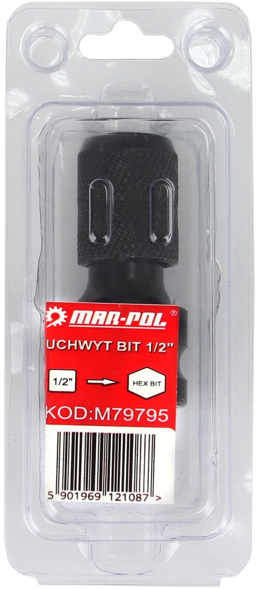 Mar-Pol M79795 Serie - Udaradapter - 1/2" naar HEX Bit - 50mm