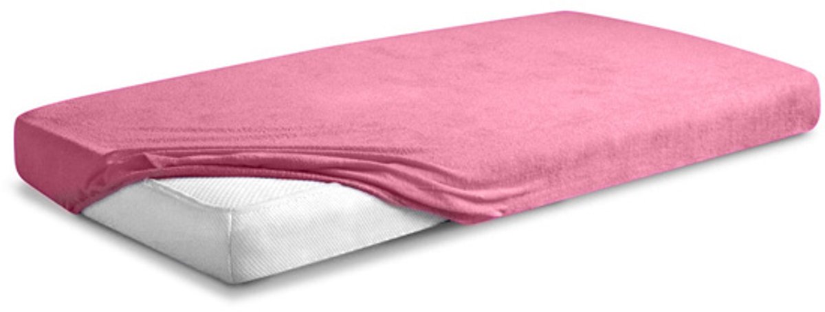 Matex Premium Serie - Frotte Hoeslaken - 130x190/140x200 cm - Roze