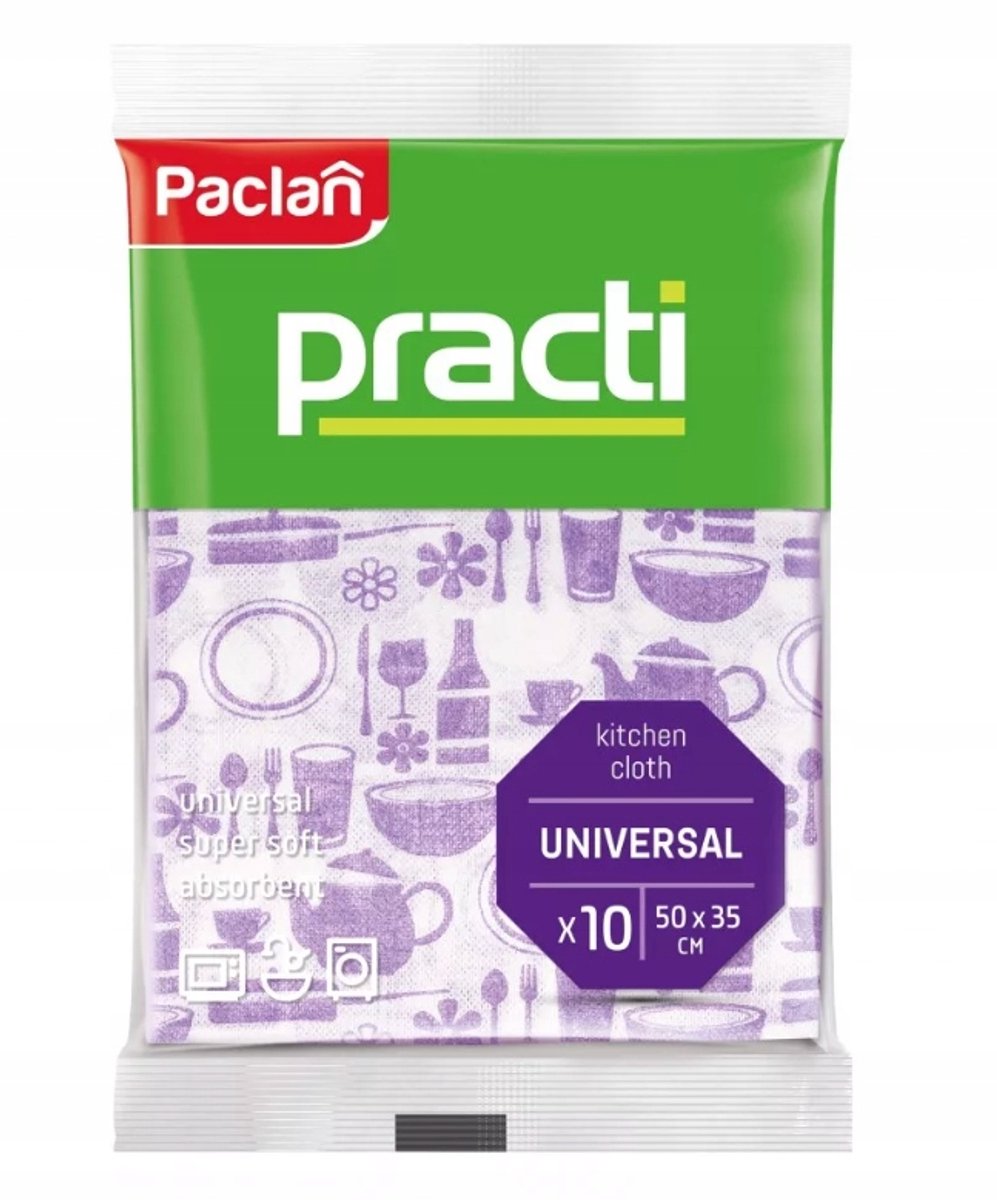 Paclan Practi Serie - Universele Keuken Doeken - 10 stuks - 35x50cm - Viskoza, Polyester