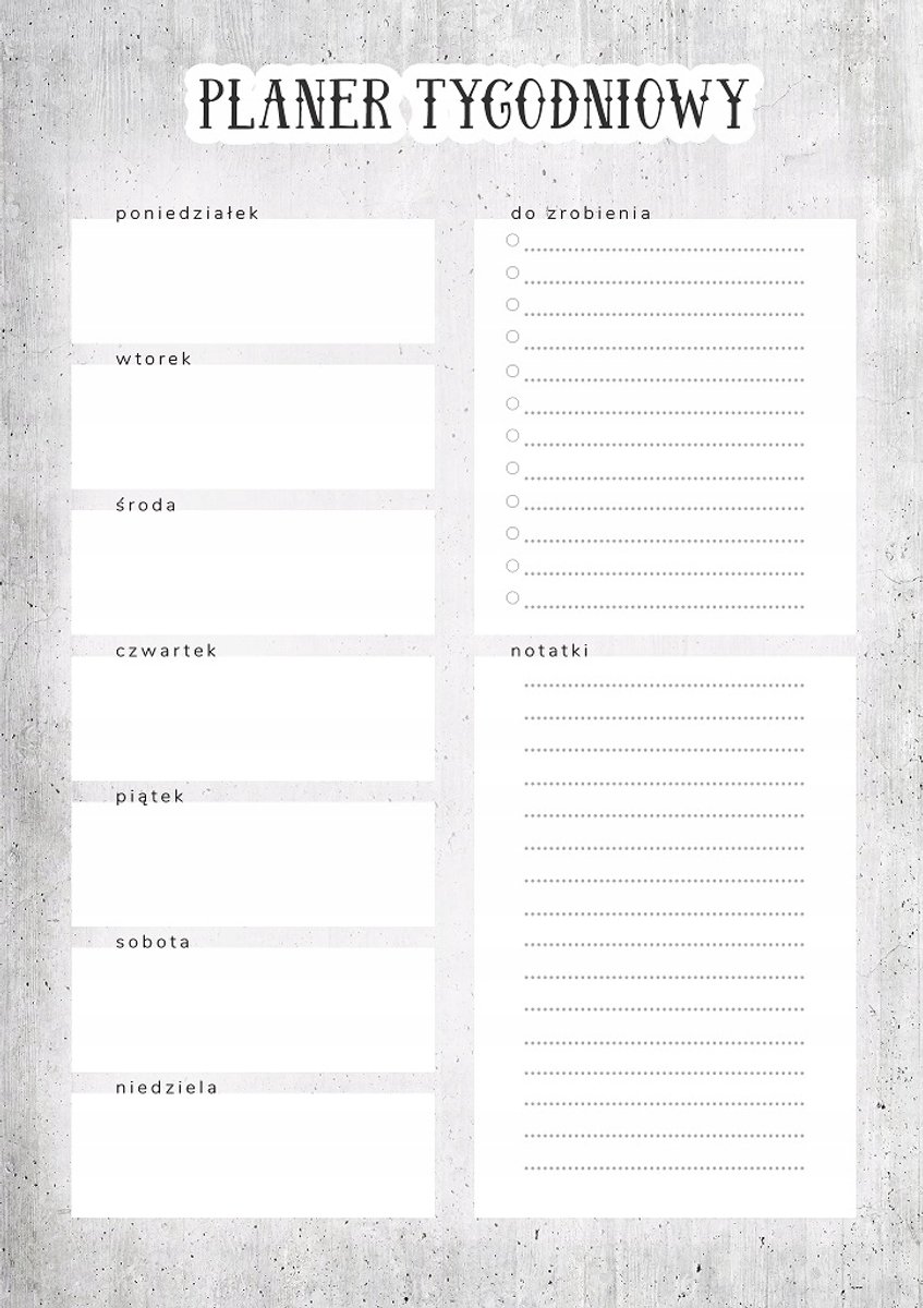 Wallvy - Magnetische Weekplanner - 30x42,5cm - Personaliseerbaar - Geschikt voor Droog Uitwisbare Markers