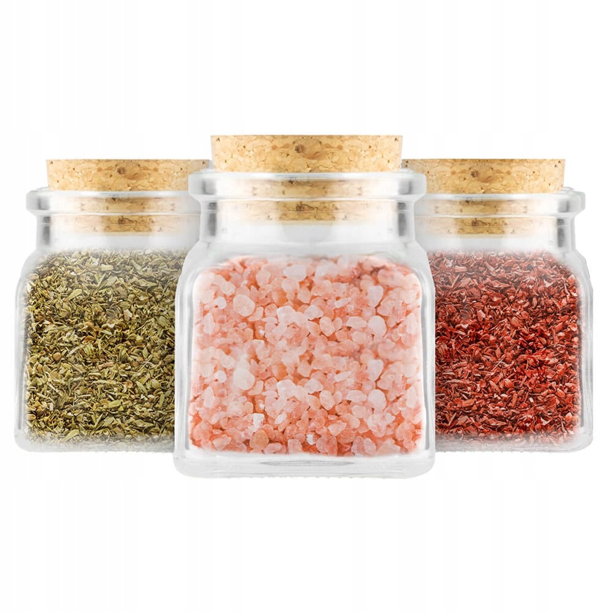 Bimberek - Kruidenpot - 120ml - Met Kurk - Set van 12