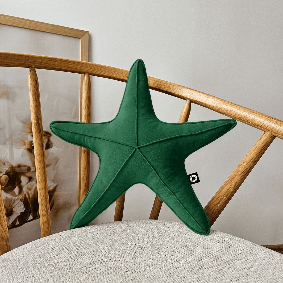 Decordruk Velvet Collectie - Stervormig Kussen - 43cm