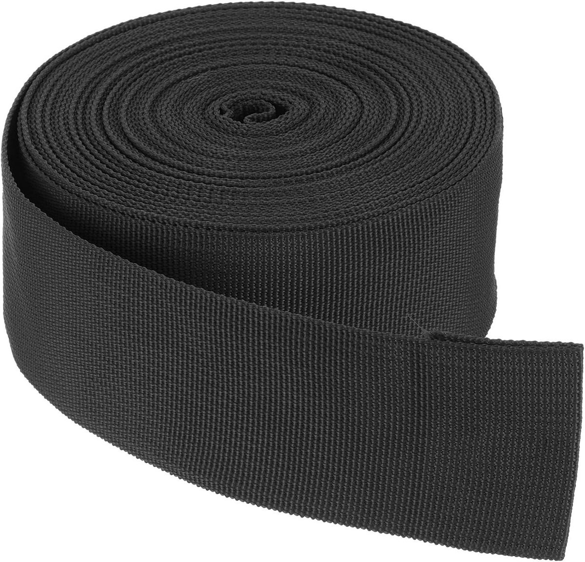 Nylon Band Zwart - Singelband Band - Doe-het-zelf Projecten - Strakke Weefsel - 9M x 50mm - Zwart