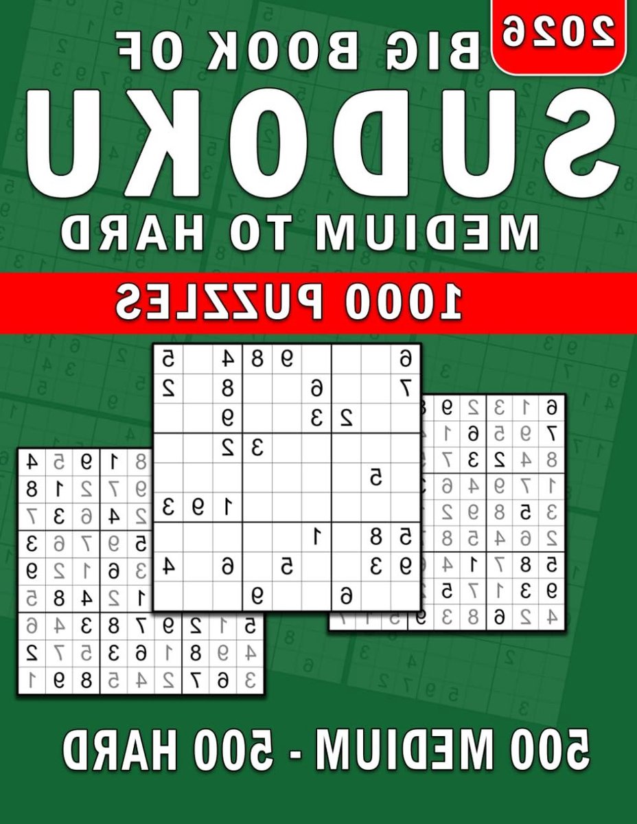 Grote Sudoku Puzzelboek - Hersenkrakers Puzzels - Hersenen Trainen - 1000 Puzzels Medium Hard - 8.5 x 11 inch - Groen