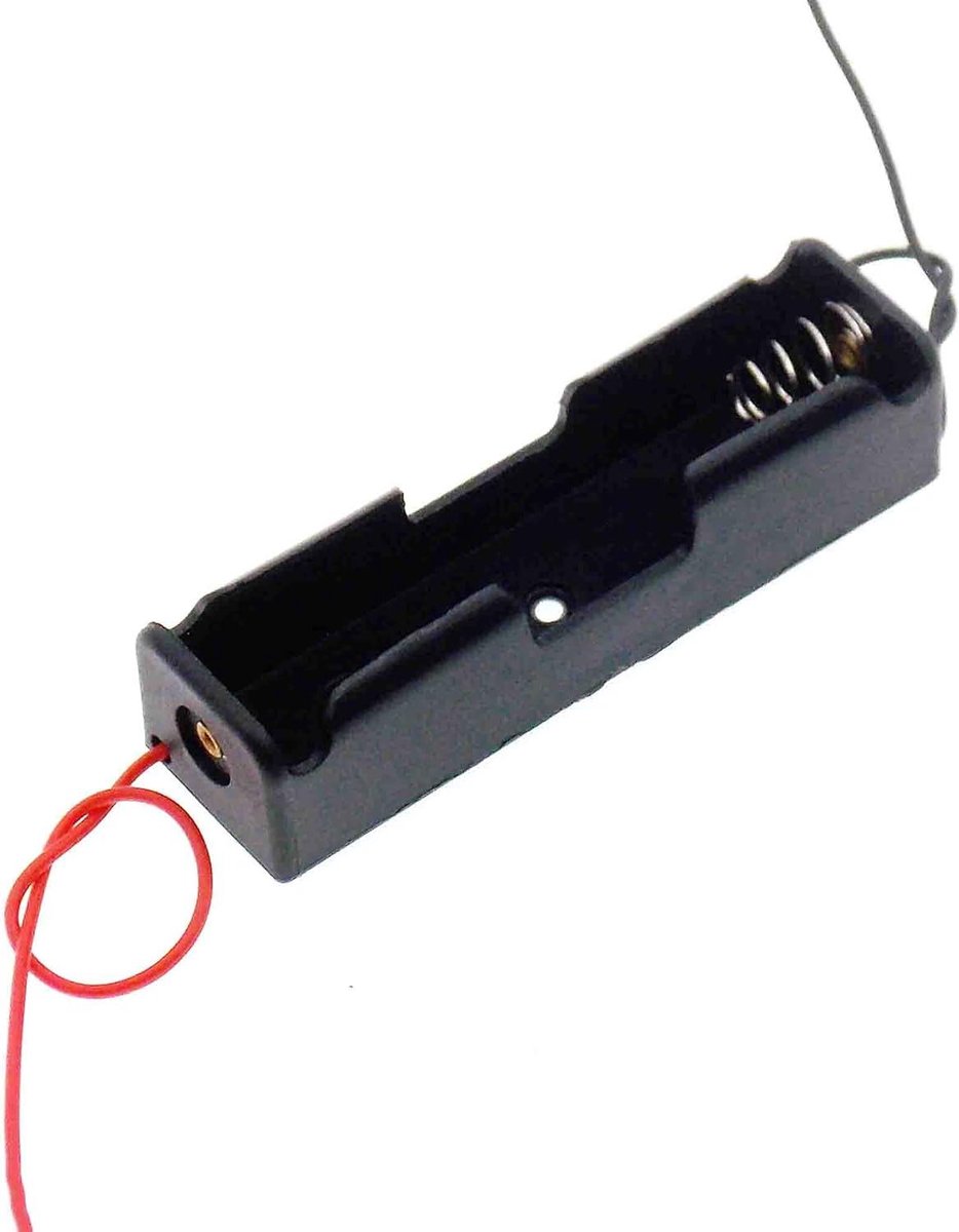 Batterijhouder 18650 - Opbergdoos Batterijhouder - Elektronica Projecten - 5 Stuks Set - 1-4 Slot - Zwart