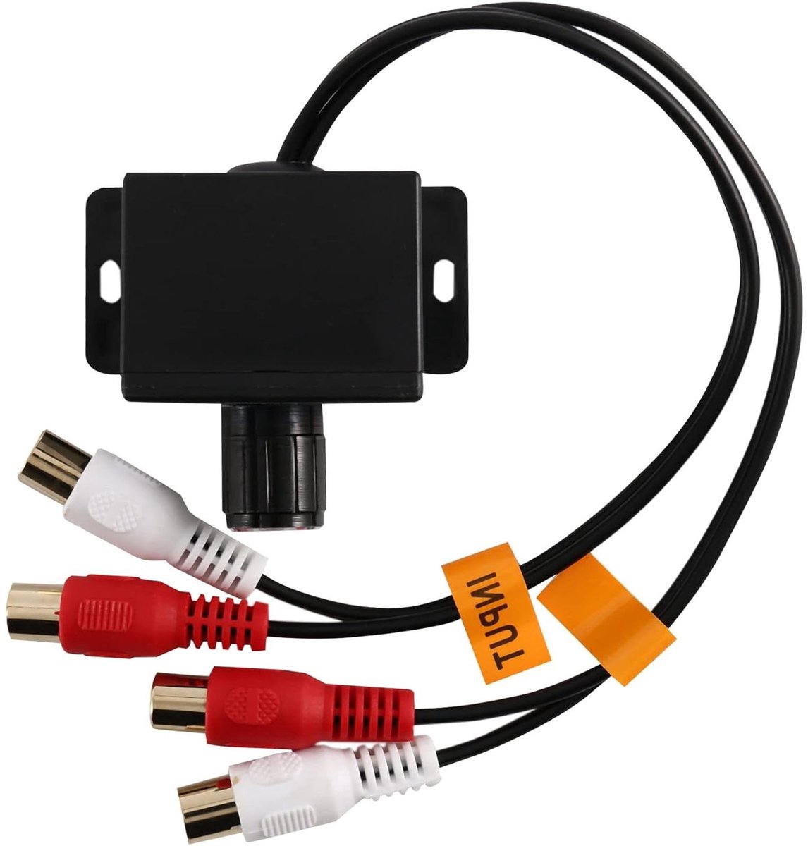 Auto Audio Versterker - Basregelaar Knop - Volume Aanpassen - Nieuwe Kwaliteit - 275 cm - Zwart