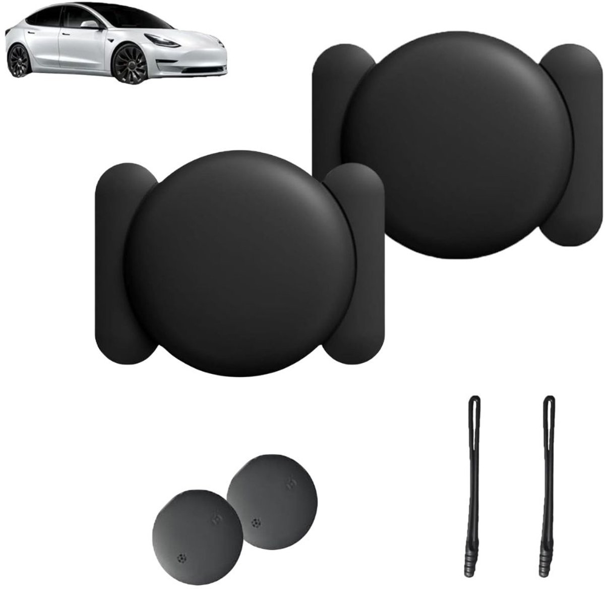 Vyzio - 2 Stuks - GPS Tracker - 1m Nauwkeurigheid - 2 Jaar Batterij - Apple & Android - IP67 Waterdicht - Geen Maandkosten - TRAKSY