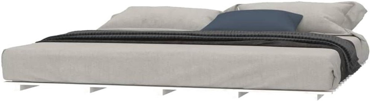 Bedframe Hout - Houten Bed - Slapen - Massief Hout - 180x200cm - Wit