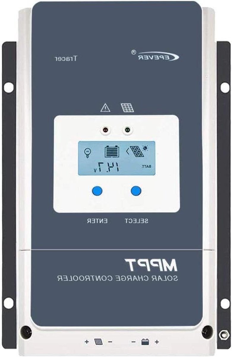 MPPT Solar Charge Controller - Zonne Laadregelaar - Energie Opslag - Geavanceerde MPPT Technologie - 60A - Zwart
