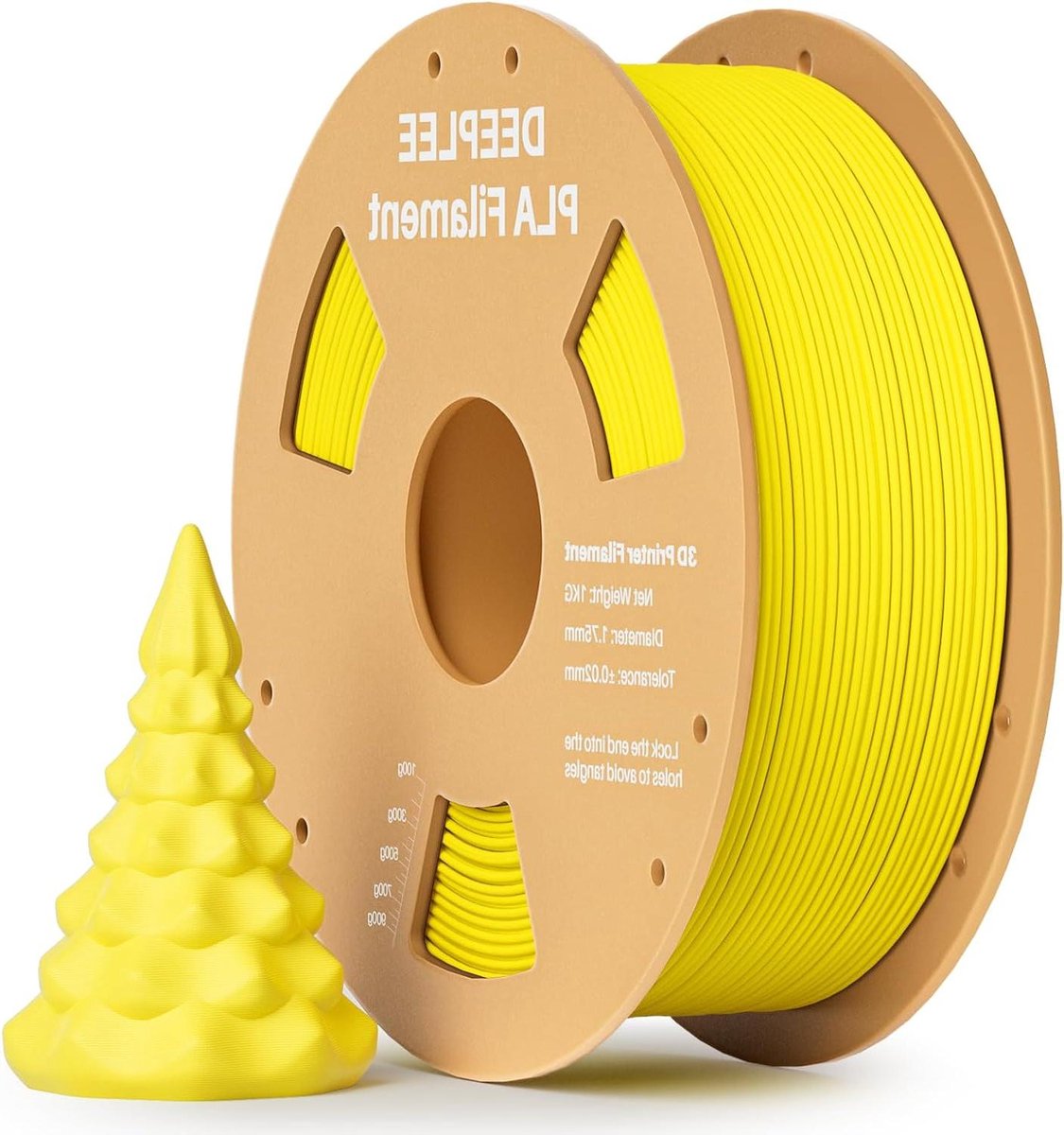 PLA Filament - 3D Printer Materiaal - 3D Printen - Hoge Maatnauwkeurigheid - 1 kg - Geel