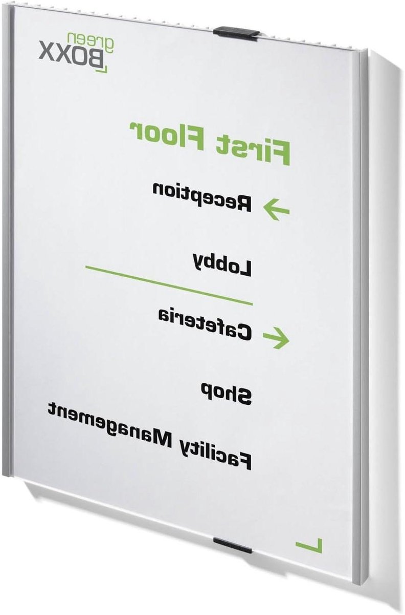 Informatiebord A3 - Deurbord Naambord - Kantoor Inrichting - Stevig Aluminium Frame - 297 x 420 mm - Zilver