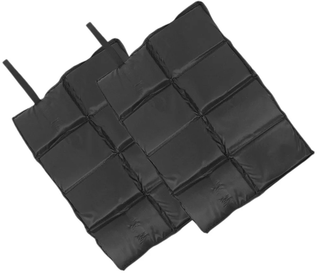 WiseGoods Premium Opvouwbaar Zitkussen Zwart - Kussens Waterdicht - Kussen Voor Stoel / Picknick / Tuin & Kantoor 40x29.5x1 - 2Stk