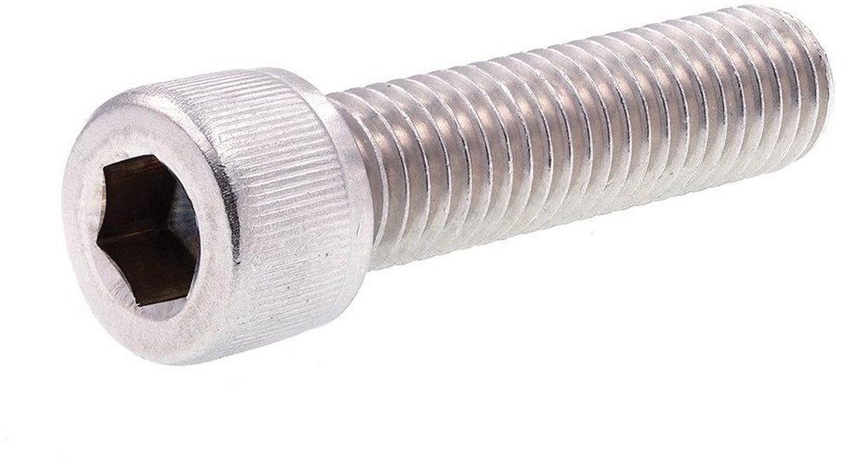 Kantschroef - Machinebout - Bevestigen van materialen - Grade 18-8 roestvrij staal - 13 X 2 inch - Zilverkleurig