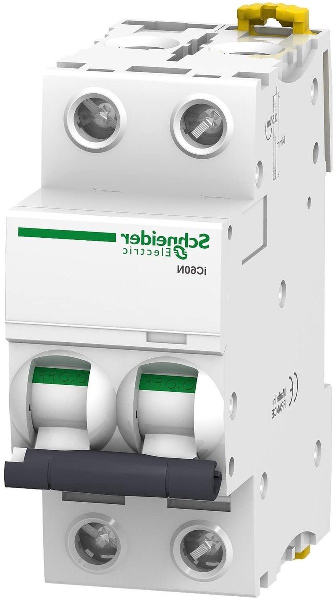 Stroomschakelaar - Zekering automaat - Elektrische beveiliging - C-kromming - 2P 32A - Wit
