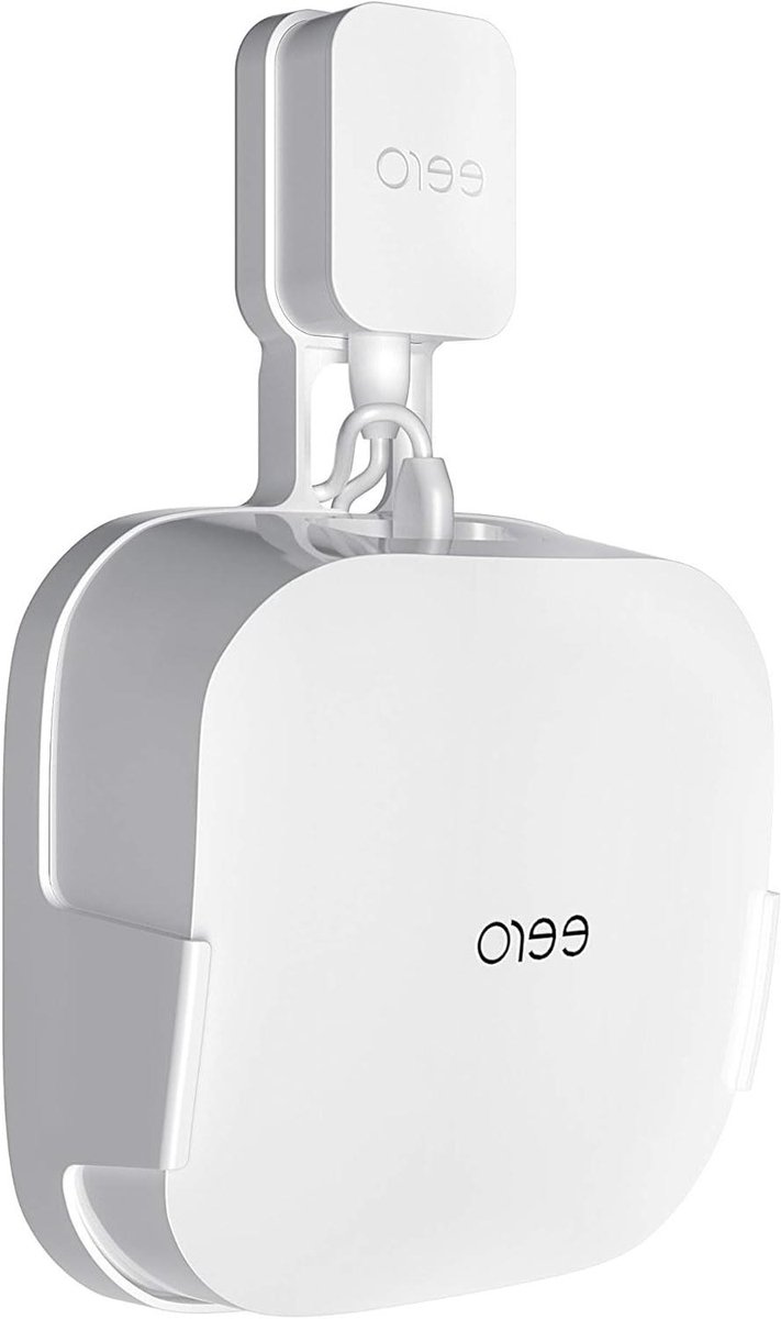 Wandmontagehouder WiFi-systeem - Muurbeugel Router - Netwerk Organiseren - Installatie zonder schroeven - 1 Pack - Wit
