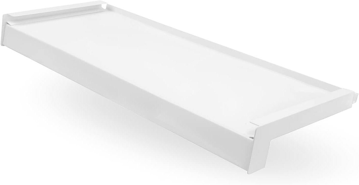 Vensterbank Aluminium - Buitenvensterbank - Gevel Beschermen - Gepoedercoat Weerbestendig - 80 cm Diep 27.5 cm - Wit RAL 9016