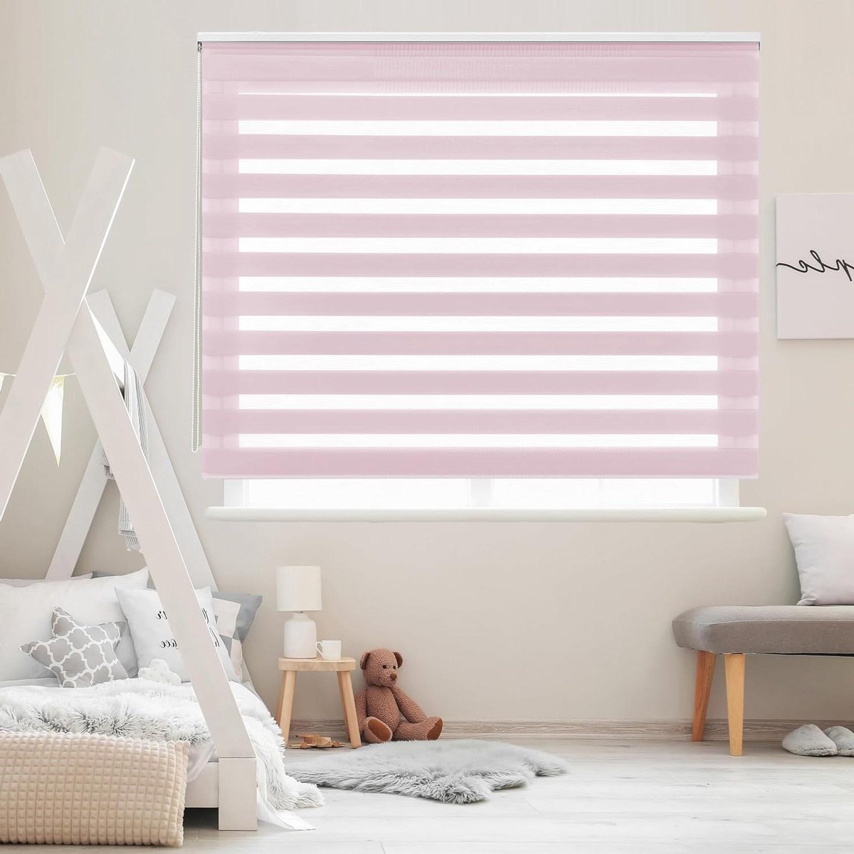 Rolgordijn Lira - Dag en nacht gordijn - Lichtinval regelen - Dubbele stof - 160 x 180 cm - Roze