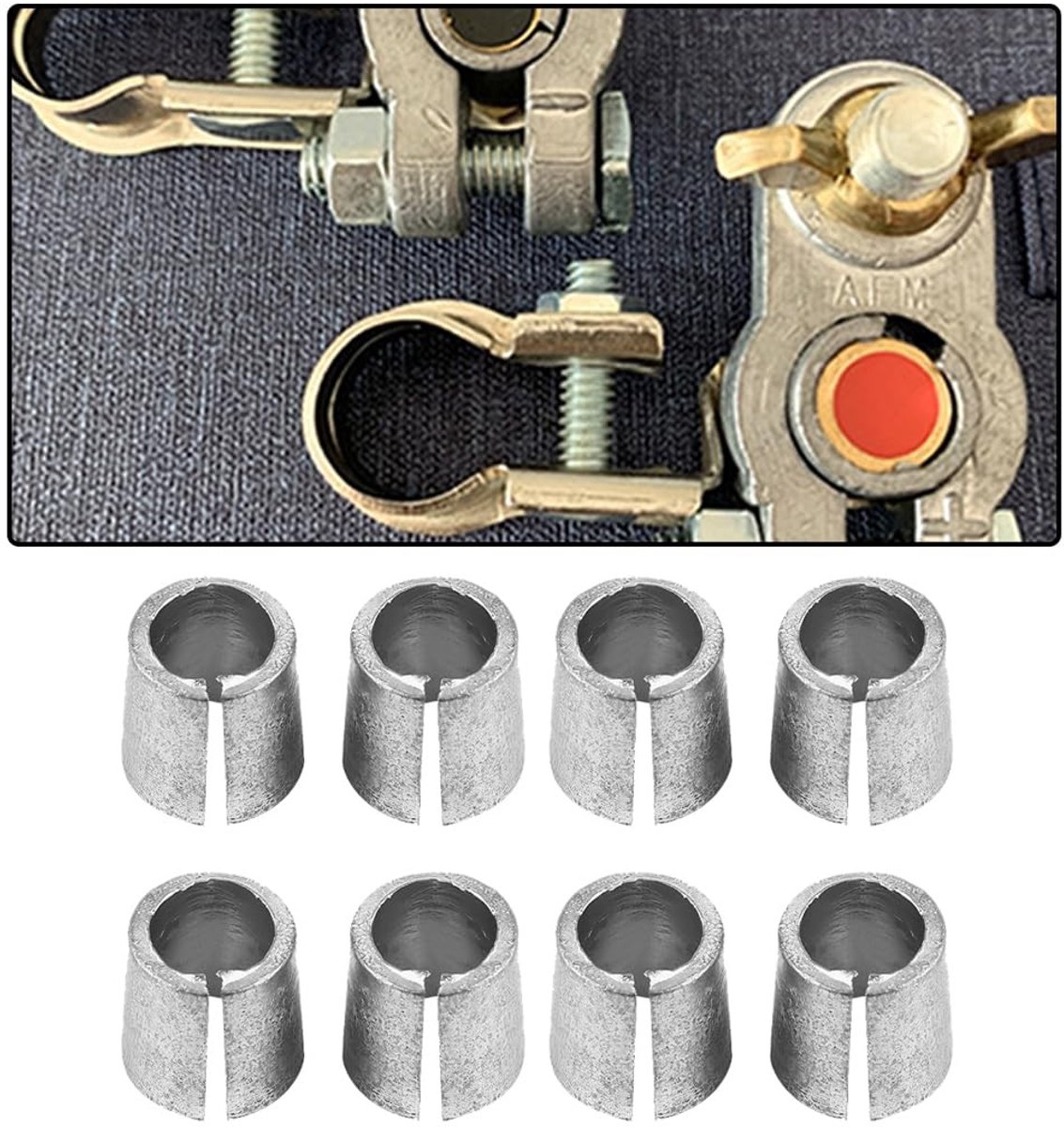 Store_7 - Adapterconverter - 8 Stuks - Geschikt Voor Autoaccu - Kwaliteit - Batterijpooladapter - Voor Kathode Anode
