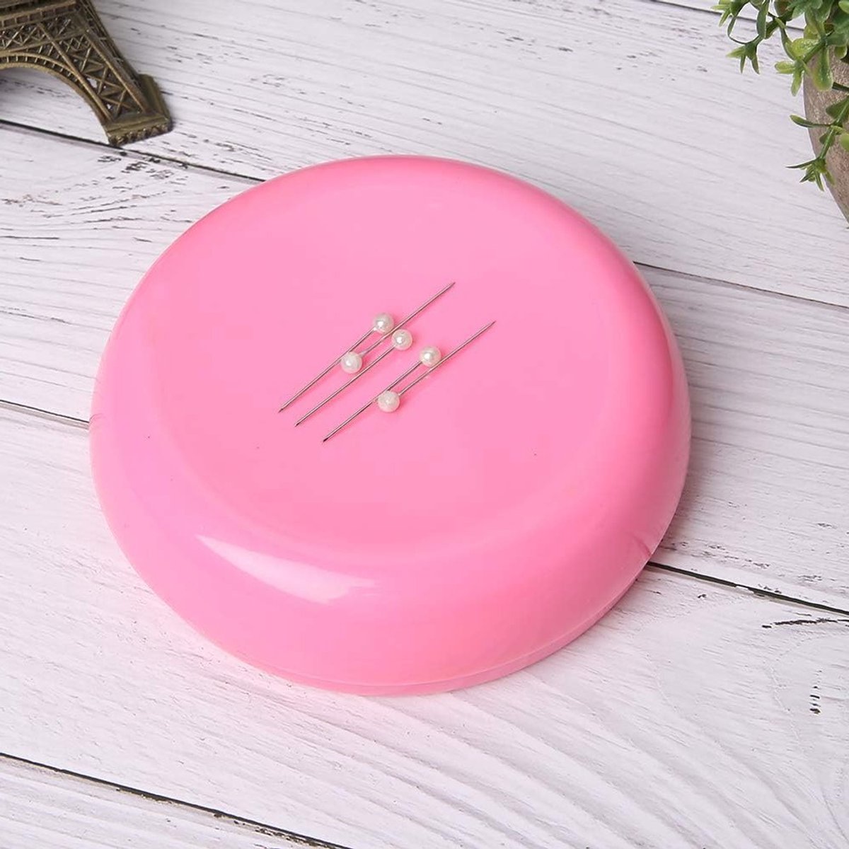 Ronde Magnetische Naaldenkussen, Sterke Magnetische Naaigerei Opbergdoos, Duurzaam en Praktisch Accessoire voor Naaiwerk