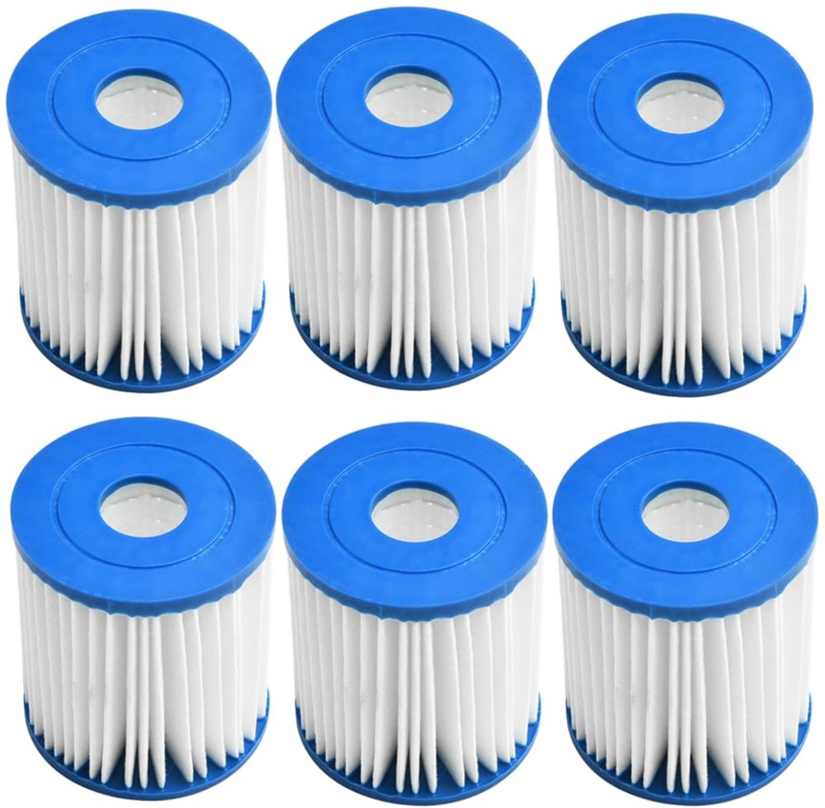 Store_7 - Hot Tub Filters - Vervangingsfilters - Efficiënt reinigen - 6 Pack - Zwembadfiltercartridges - Voor Intex Type H - Geschikt voor bovengro...