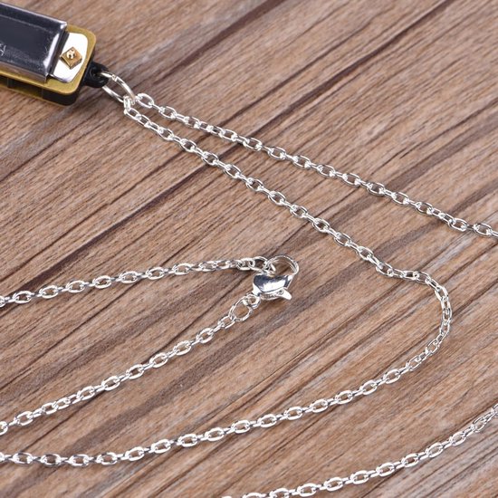 Mini Harmonica Ketting, 4 Holes 8 Toon Muzikaal Instrument met Muziek Ketting, Uniek Sieraad voor Muziekliefhebbers — afbeelding 5