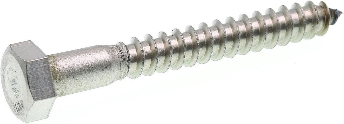 Zeskantbouten - Houtschroeven - Deck Bouwen - Dikke Constructie - 5/16 x 2-1/2 inch - Roestvrij staal