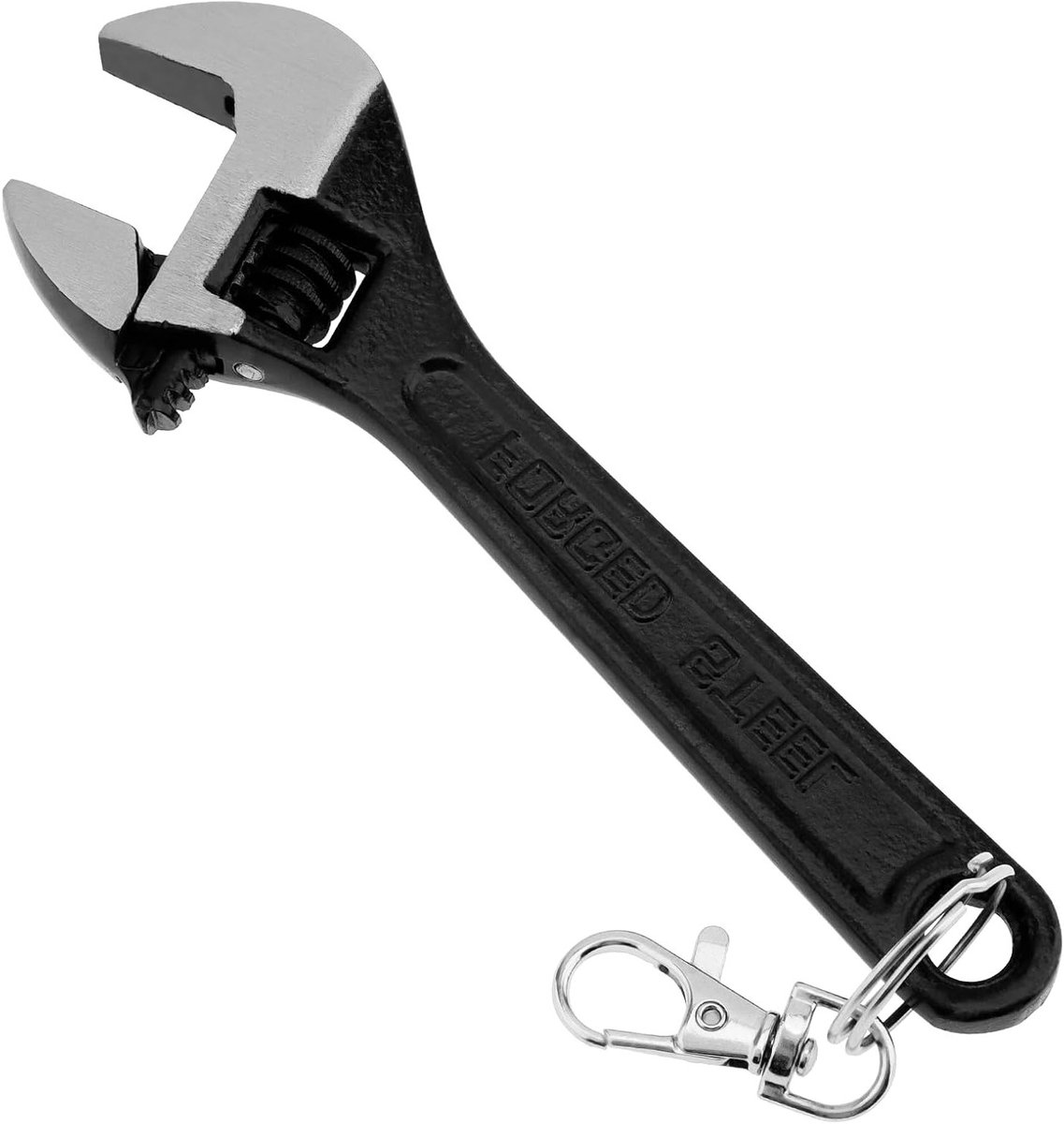 6 Inch Mini Sleutelhangertje met Verstelbare Ratel, Roestvrijstalen Sleutelring, Handig Gereedschap voor Mannen en Vrouwen, Perfect voor Sleutels en Accessoires
