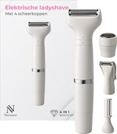 Nuvance Ladyshave - 4 Opzetstukken - Epileerapparaat Dames - Ladyshaves voor Vrouwen - Draadloze Wenkbrauw Trimmer - Waterdicht