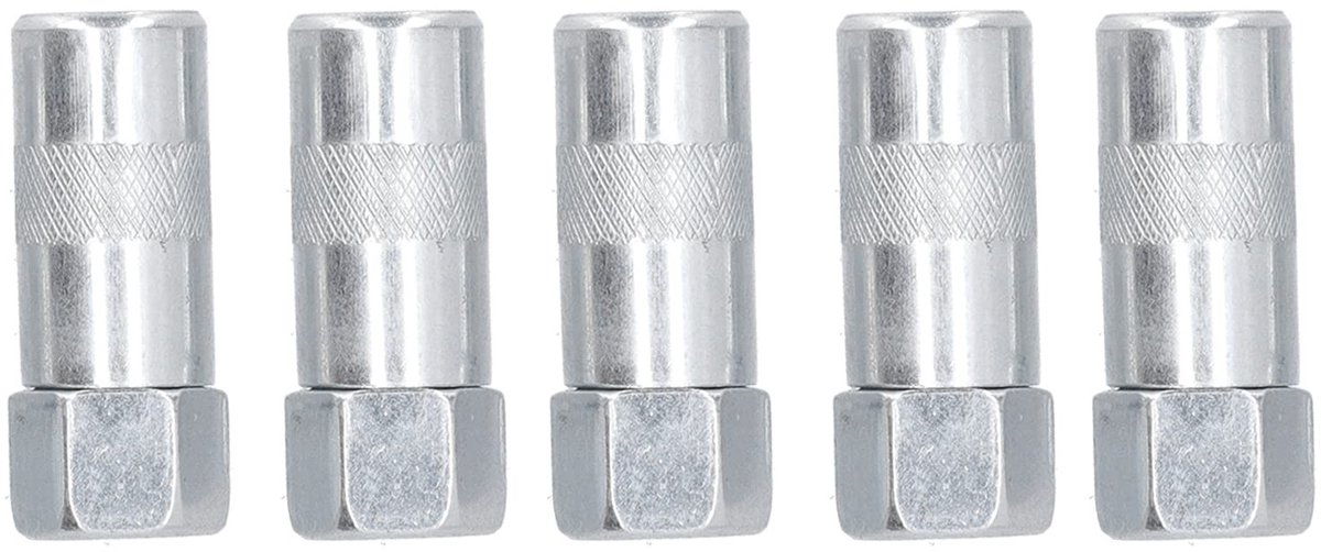 SPHProducts - Vetpers koppeling - 1/8 inch - Zelfvergrendelend ontwerp - 5 stuks - Voor onderhoud - Geschikt voor mechanische apparatuur