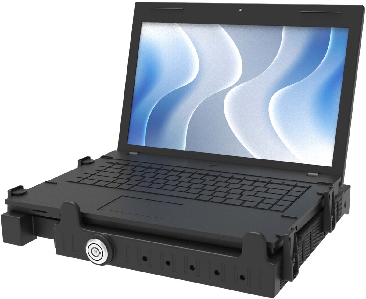 Tough-Tray™ III laptoptray met veermechanisme en slot
