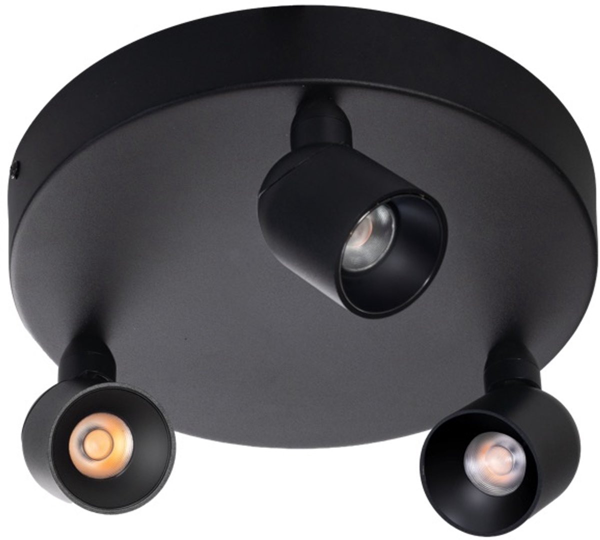 ETH Dennis Spot rond 3L 8W Dimbaar 2700K 300x40cm Zwart