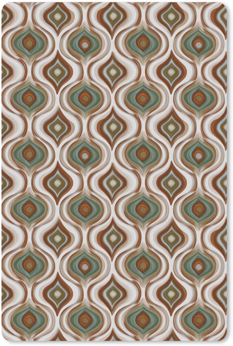 Muismat 13x20 cm - Mousepad Motief - Patroon - Kleurrijk - Muismatten
