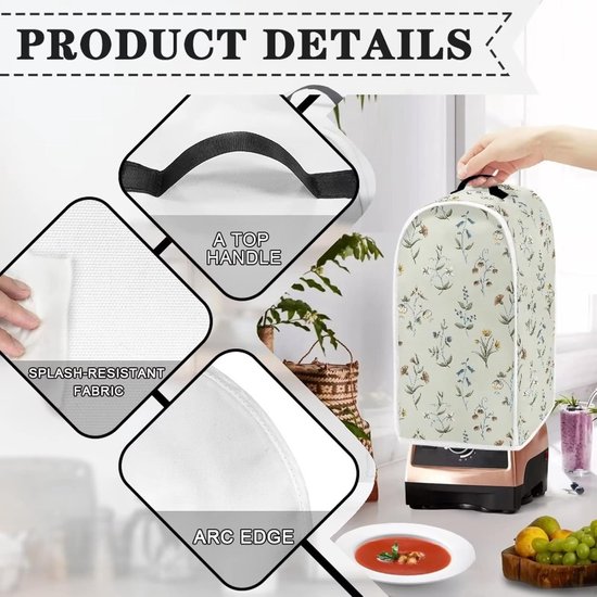 Blenderhoes Keuken - Apparaathoes Stofkap - Keuken Apparaten Beschermen - Anti Vingerafdruk Vlekbestendig - 24 x 185 x 405 cm van Merkloos — afbeelding 2