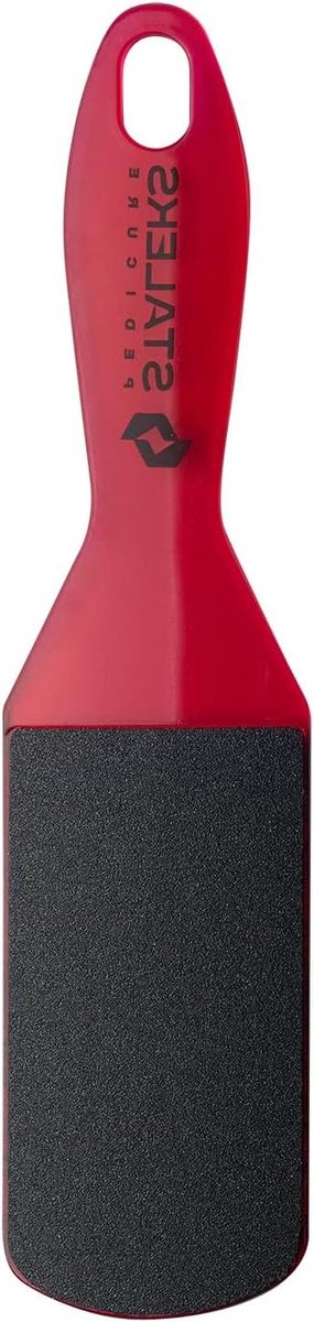 Voetvijl Dubbelzijdig - Pedicure Rasp - Huid Verwijderen - Ergonomische Handgreep - 31.2 x 6.9 cm - Rood