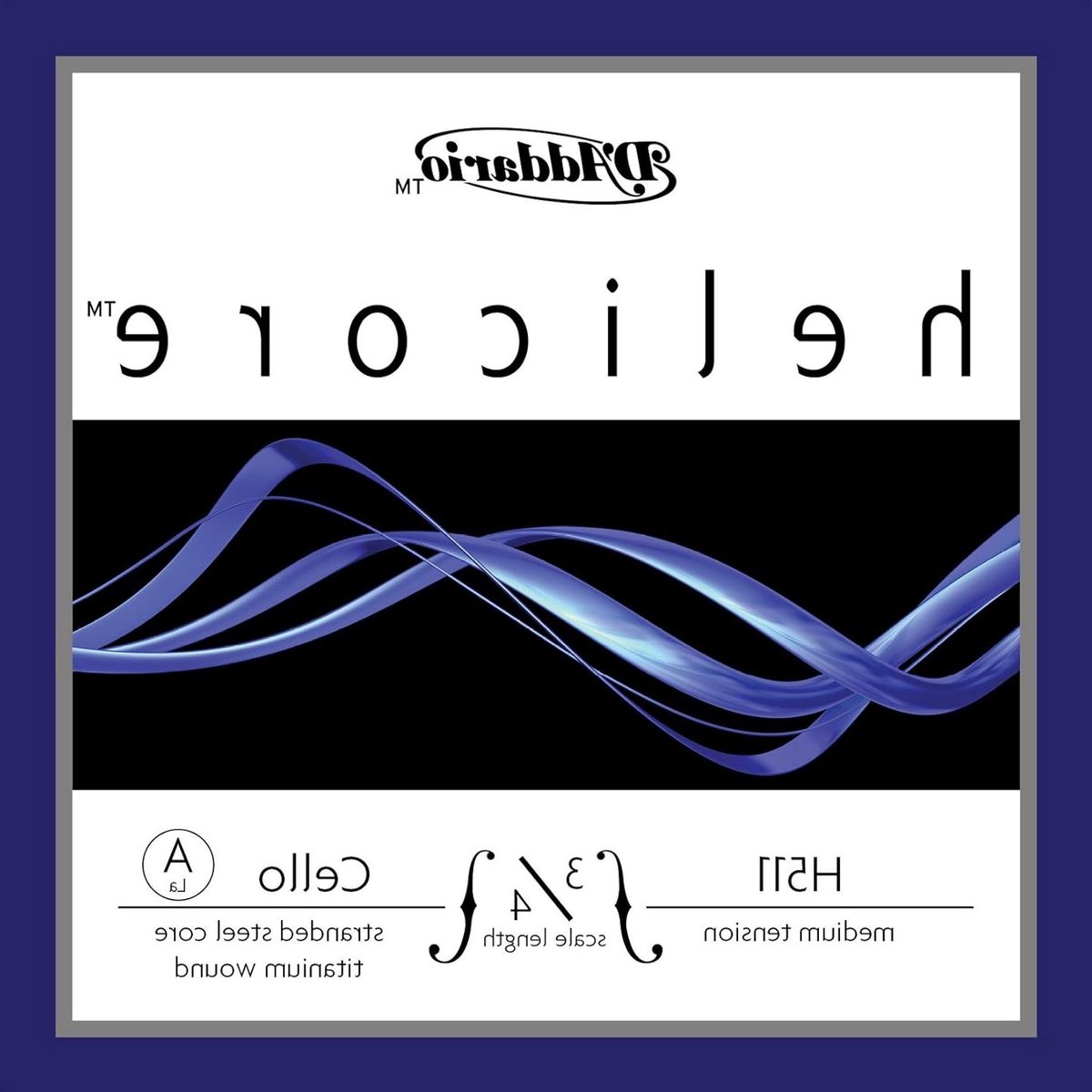 Cellosnaar - Enkele snaar Cello - Muziek Maken - Gestrand stalen kern - 3/4 Medium - Violet
