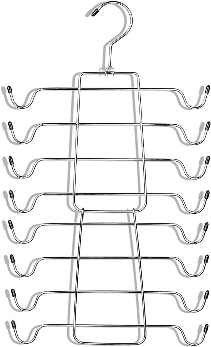 Rok Broek Hangers - Kledinghangers Clips - Kast Opbergen - Verstelbare Clips - 4 stuks - Zilver