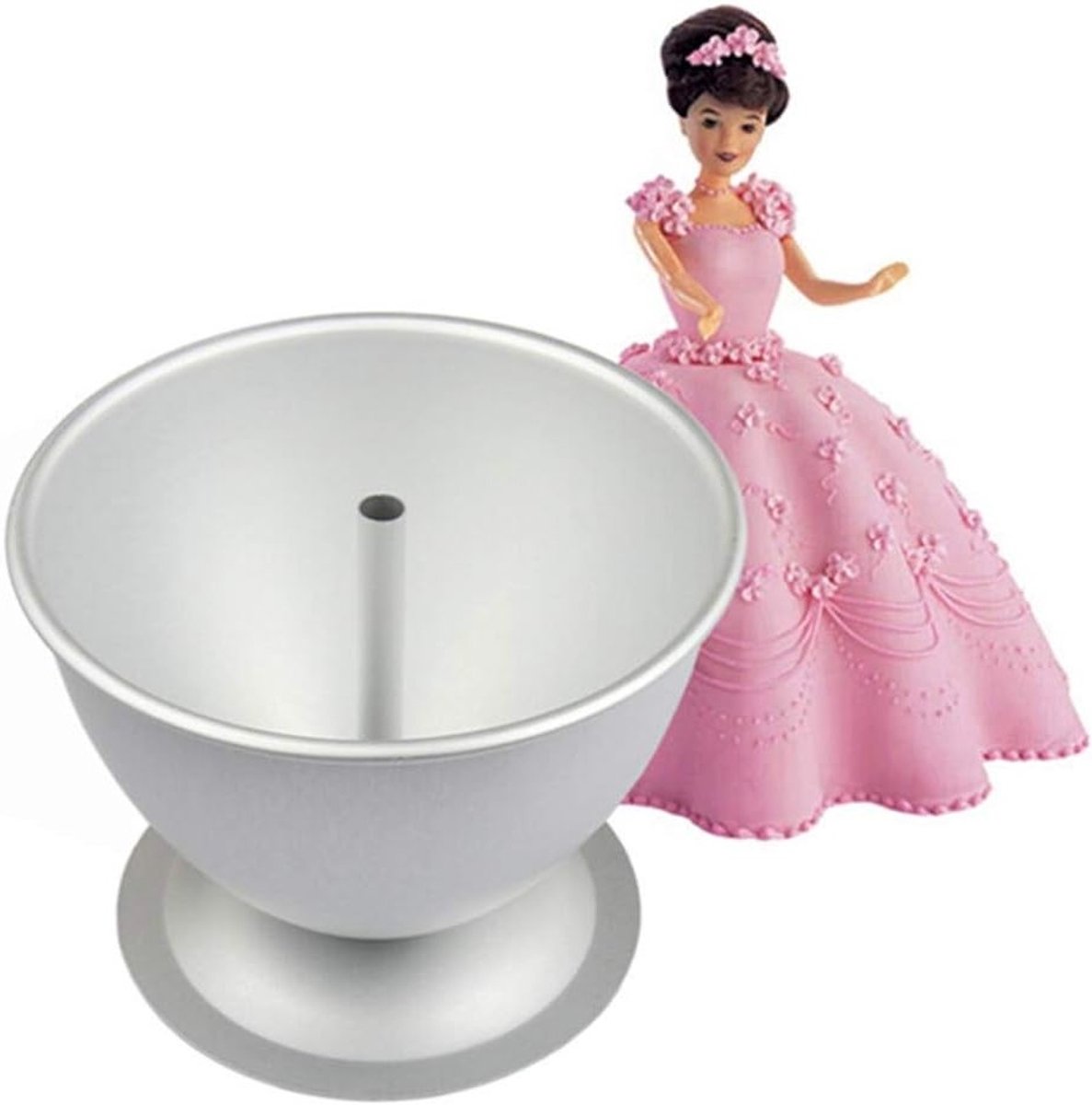 Creatieve DIY Prinsessen Taartvorm van Aluminium, 20 cm, Sterke en Vormvaste Bakvorm voor Unieke Taarten en Gebak