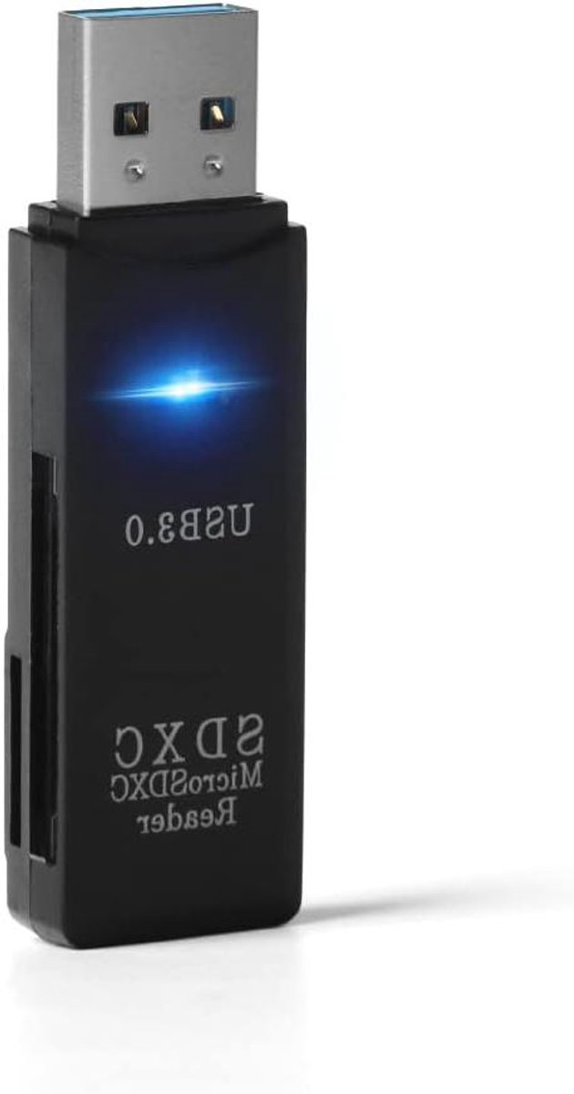 USB Kaartlezer - SD Kaartlezer - Bestanden Overzetten - USB 3.0 Snelheid - 10 g - Zwart
