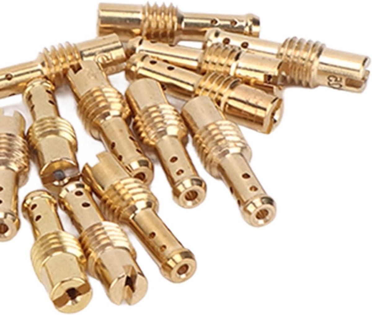 Carburateur Sproeiers - Pilot Jets - Motoronderhoud - Brede Compatibiliteit - 20 Stuks - Metaal