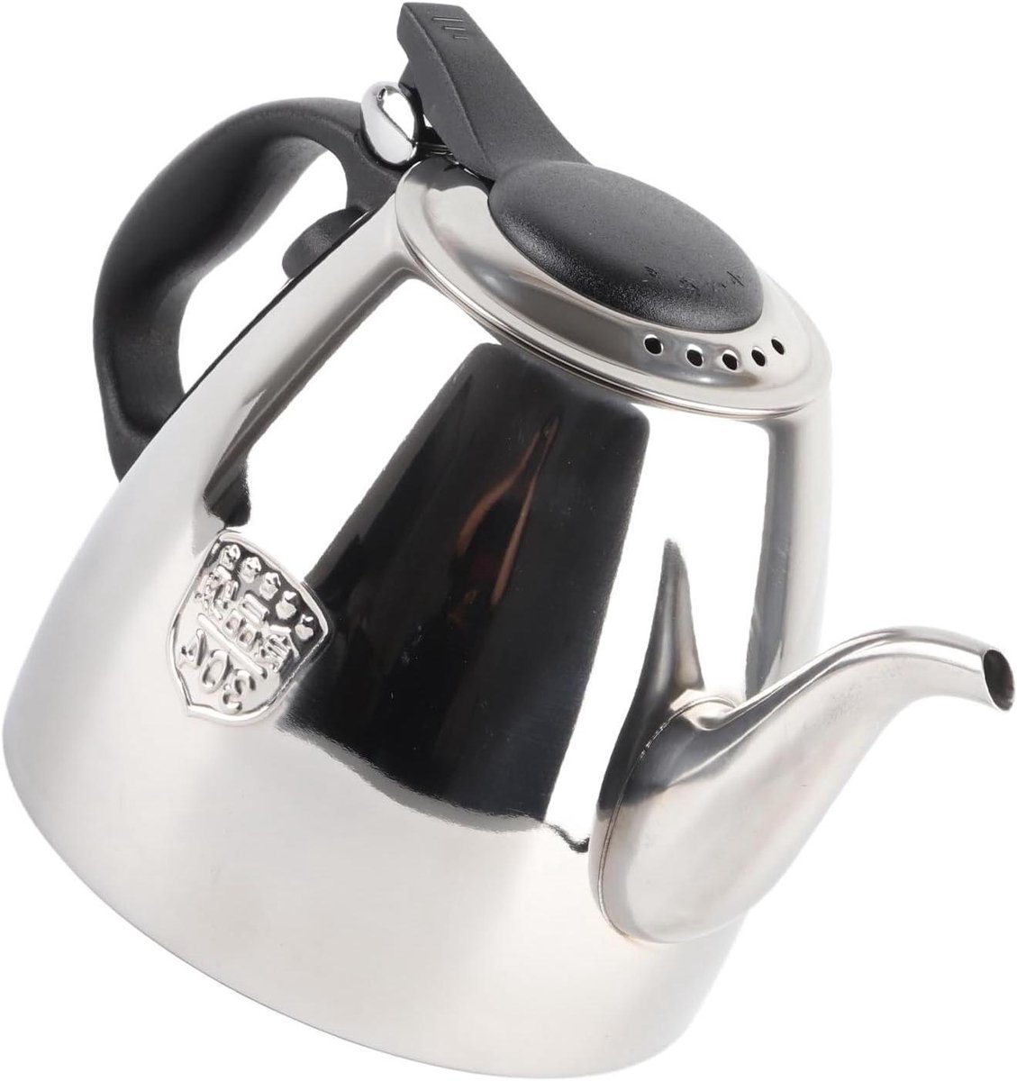 Roestvrijstalen Theepot - Waterkoker Metalen Pot - Koffie en Thee Zetten - Hittebestendig Handvat - 1.5 Liter - Zilver
