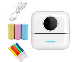 Mini Printer Draagbaar - Fotoprinter Smartphone - Foto's Labels Printen - Inktloze Thermische Technologie - 50 Gram - Gekleurd