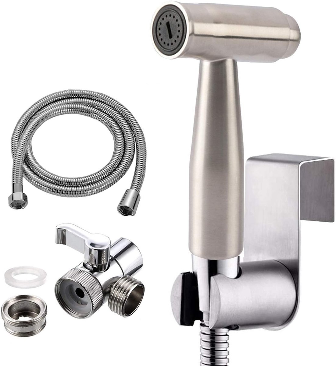 Bidet Douchekop met Kwaliteits Messing Diverter voor Keuken of Badkamer, 2-Weg Kraan Diverter, Ideaal voor Hygiëne en Gemak