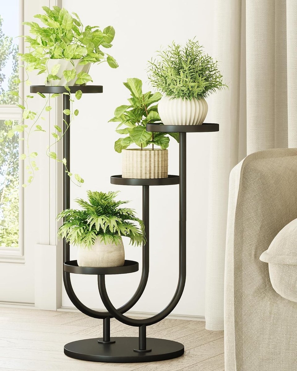 Stijlvolle metalen plantenstandaard voor binnen - Perfect voor kamerplanten en decoratie