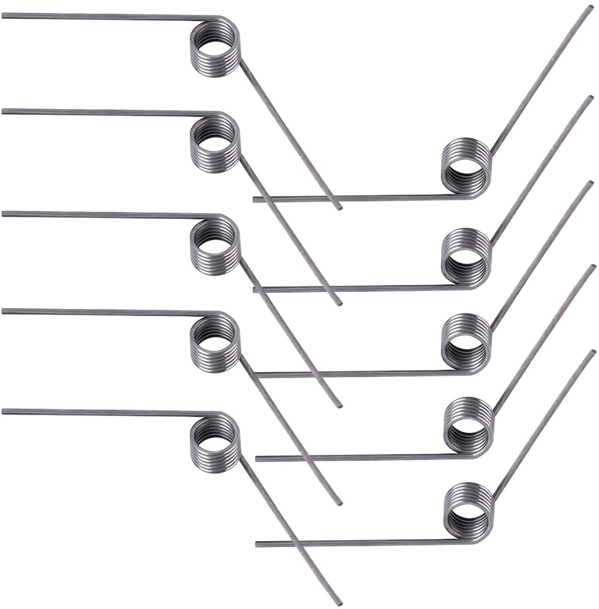 Kleine Torsieveren - Roestvrij Staal Veren - Mechanische Toepassingen - Hoge Elasticiteit - 0.7 mm x 4 mm - Zilver