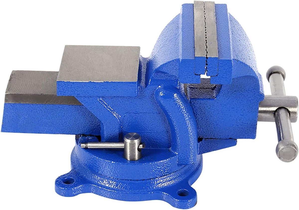 Multifunctionele 4 Inch Werkbankvise met 360° Draaivoet voor Zaag en Laswerk, Ideaal voor Automotive en Doe-Het-Zelf Projecten