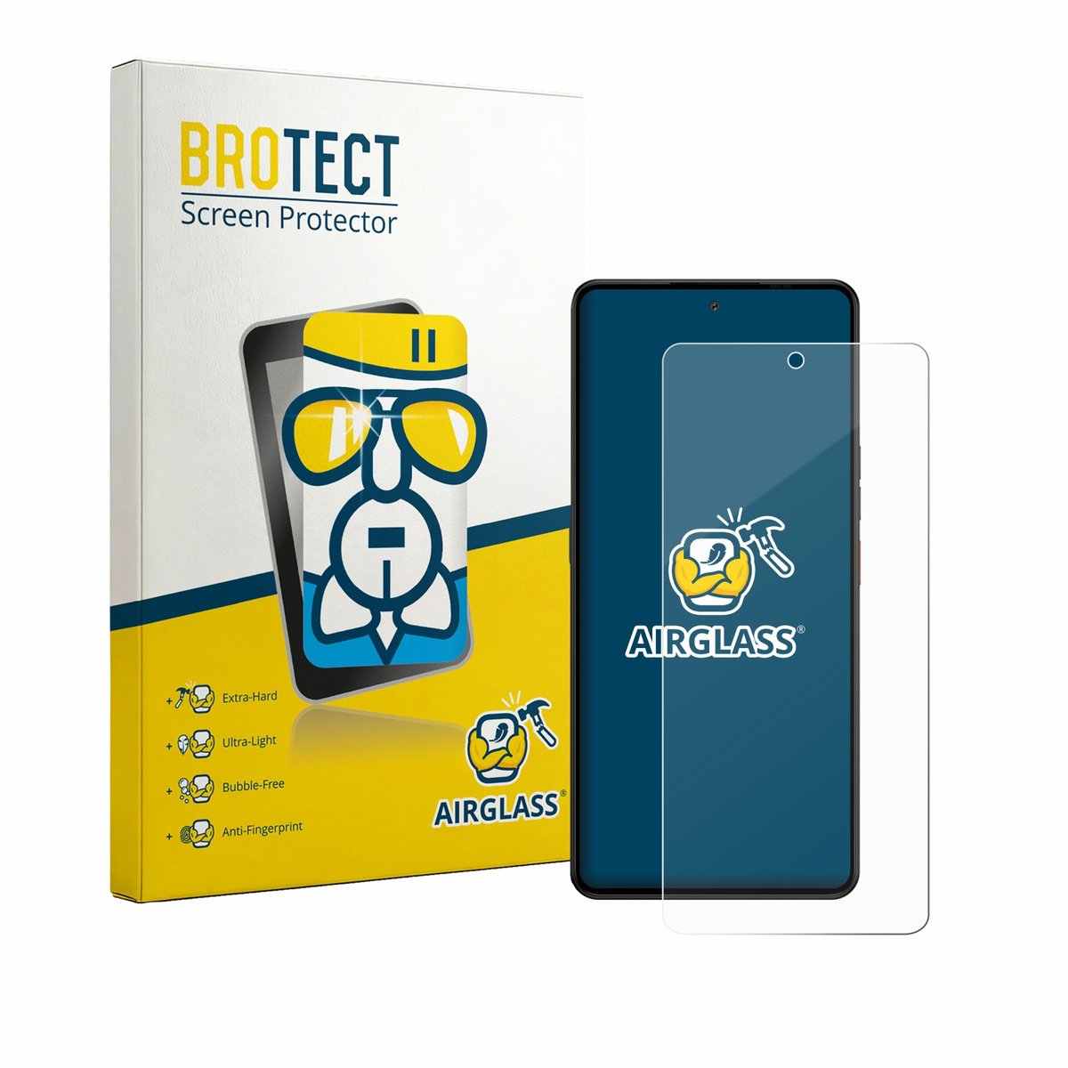 Screenprotector voor Gigaset GS6 Pro (case-friendly) Beschermglas transparant